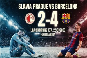 FC Barcelona Hajar Slavia Prague 4-2 Amankan Kemenangan Krusial di Liga Champions
