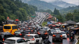 Jalan Raya Puncak Bogor Dibuka Kembali