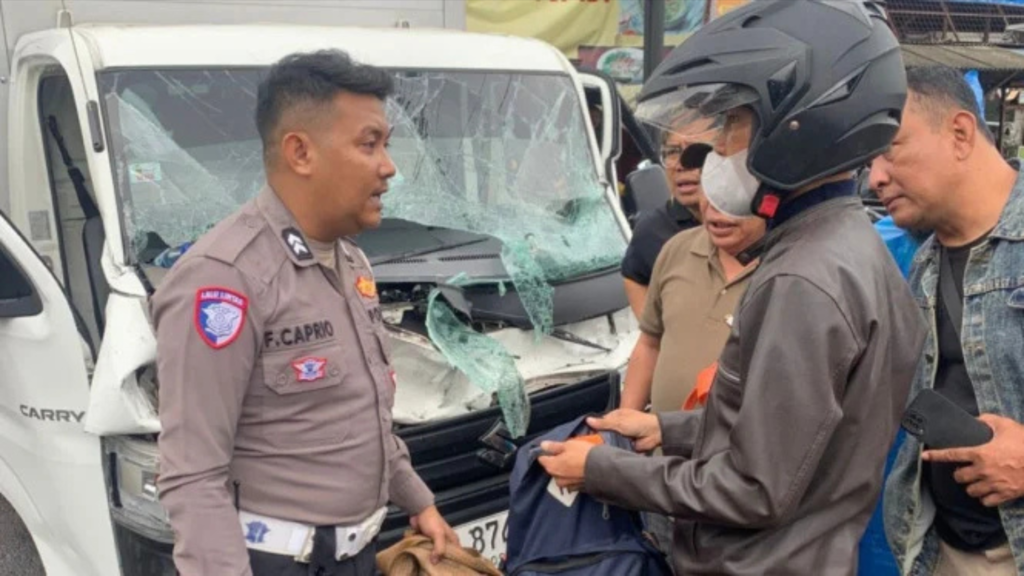 Kecelakaan Beruntun di Jalan Raya K.S Tubun Bogor, Satu Pengemudi Terluka